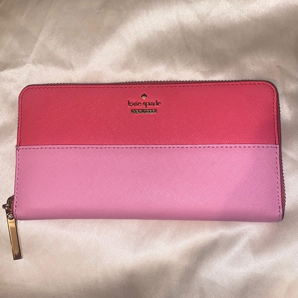 Kate Spade Pink Color Block Wallet